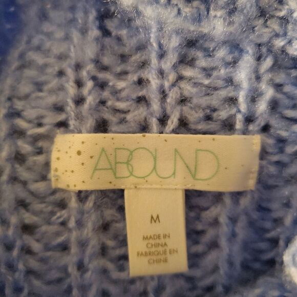Abound Mock Neck Cozy Knit Pullover Sweater sz Med - Picture 9 of 11